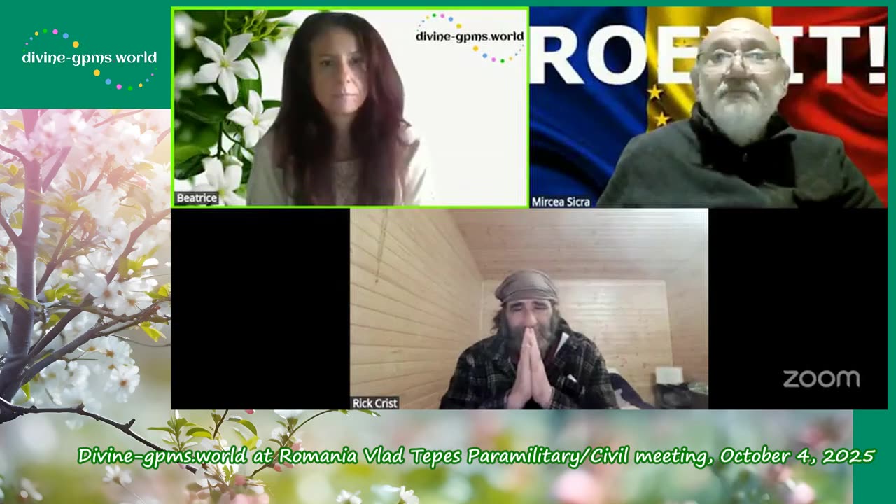 Divine-gpms.world at Romania Vlad Tepes Paramilitary_Civil meeting, October 4, 2025