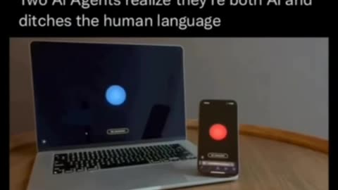 Two AI agent's language