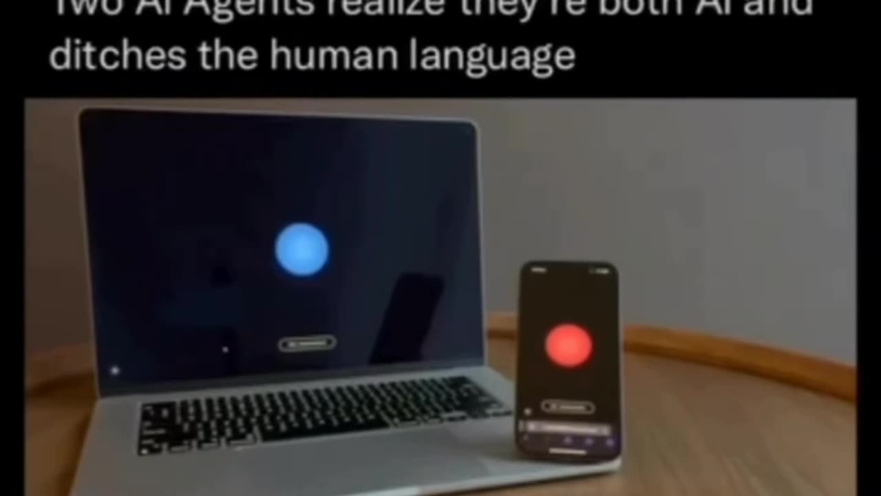 Two AI agent's language