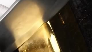 Incredible: Cutting gold! #asmr #asmrsounds #ai