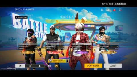 Free Fire Live With 9XD Gaming