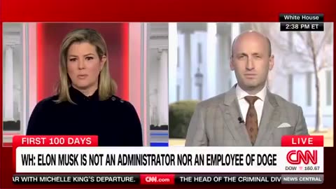 Stephen Miller Humiliates Clueless CNN Anchor After She Asks Dumb Questions Regarding DOGE
