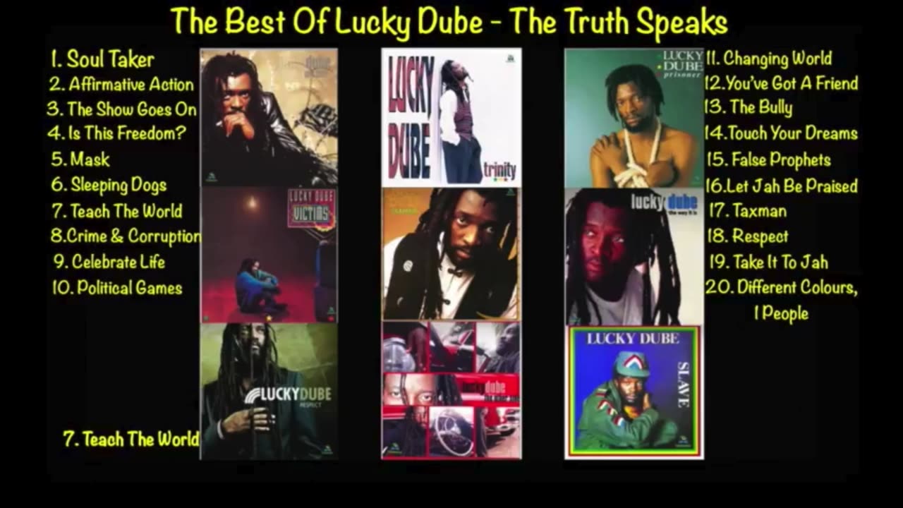 The Best Of The Late, Great Lucky Dube - The Truth Speaks From The Grave.👁 💡