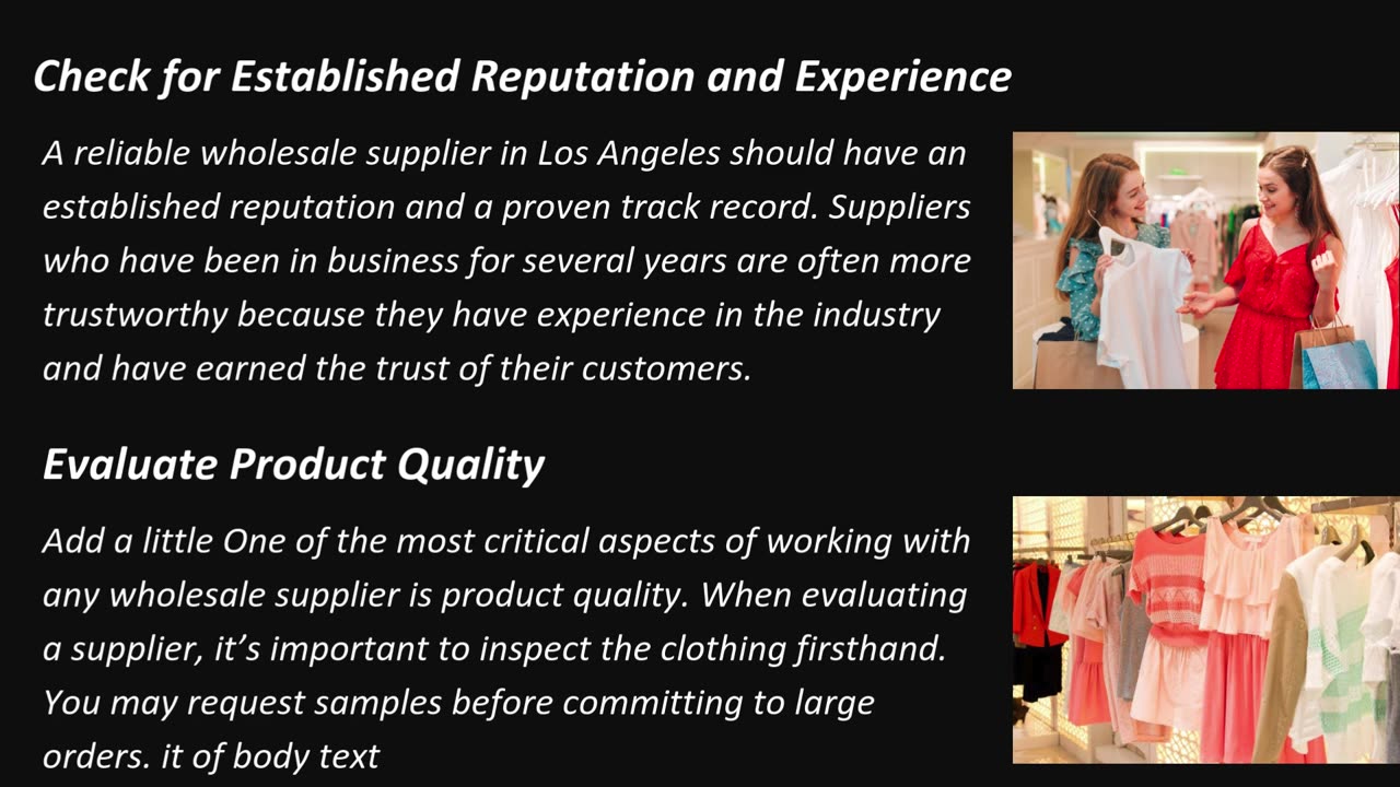 How To Identify Reliable Wholesale Clothing Suppliers In Los Angeles