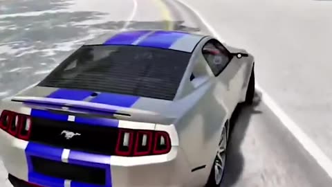 “Ford Mustang Crash Simulator Meets High-Speed Racing Showdown”
