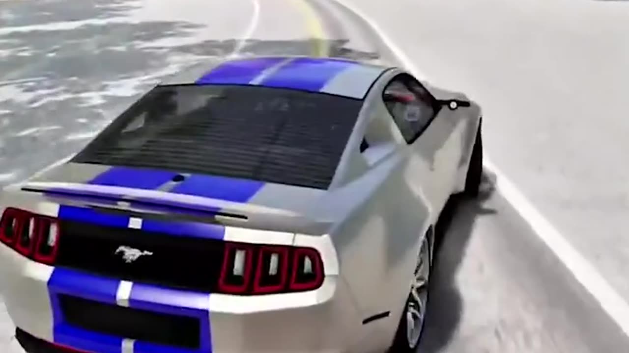 “Ford Mustang Crash Simulator Meets High-Speed Racing Showdown”