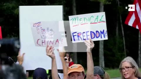 El pueblo protesta en Georgia (EEUU) contra experimento "vacuna" covid 19
