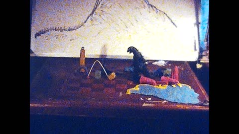 commentary on Godzilla clay, comic convention Godzilla, fight scene