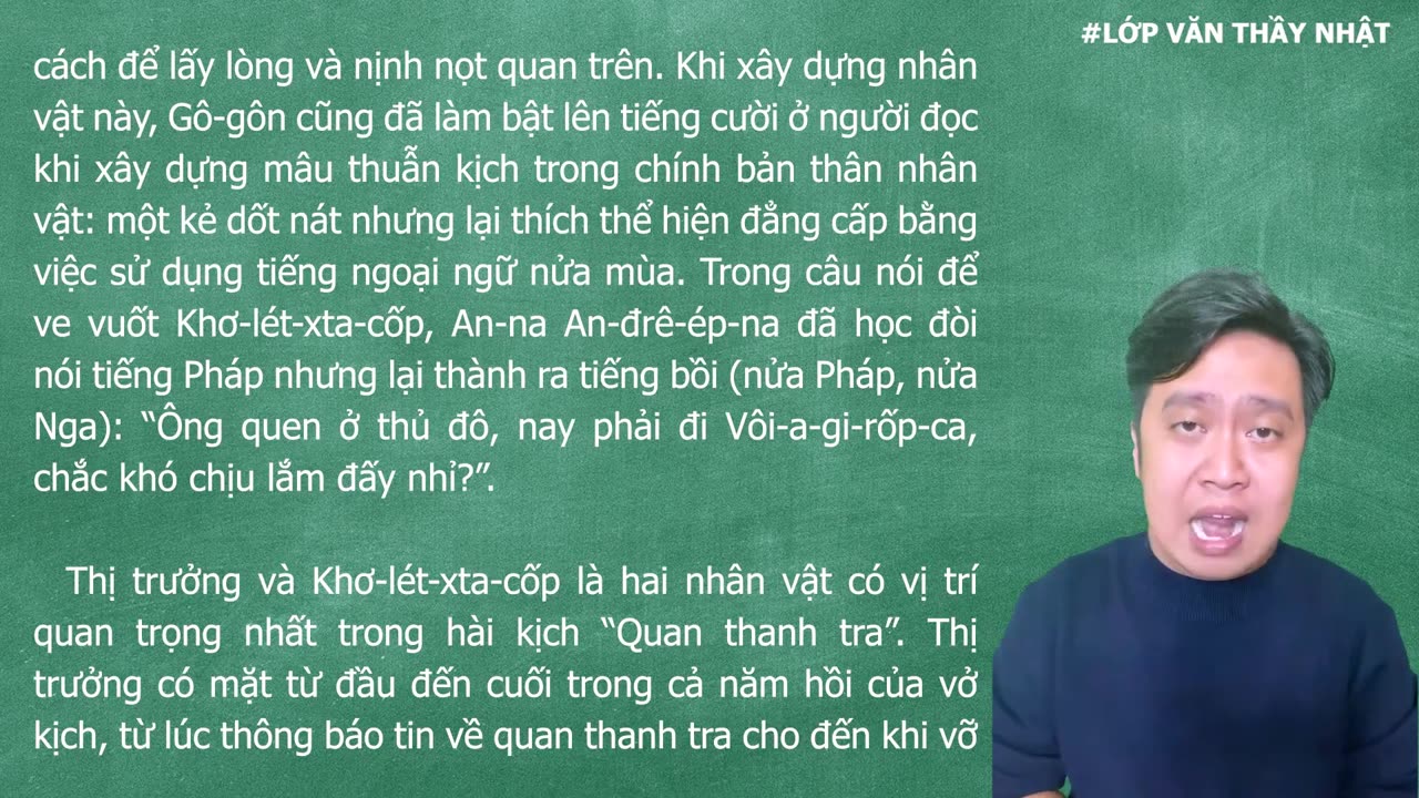 4. NHÂN VẬT QUAN TRỌNG - QUAN THANH TRA - Ngữ văn 12 - Chương trình mới