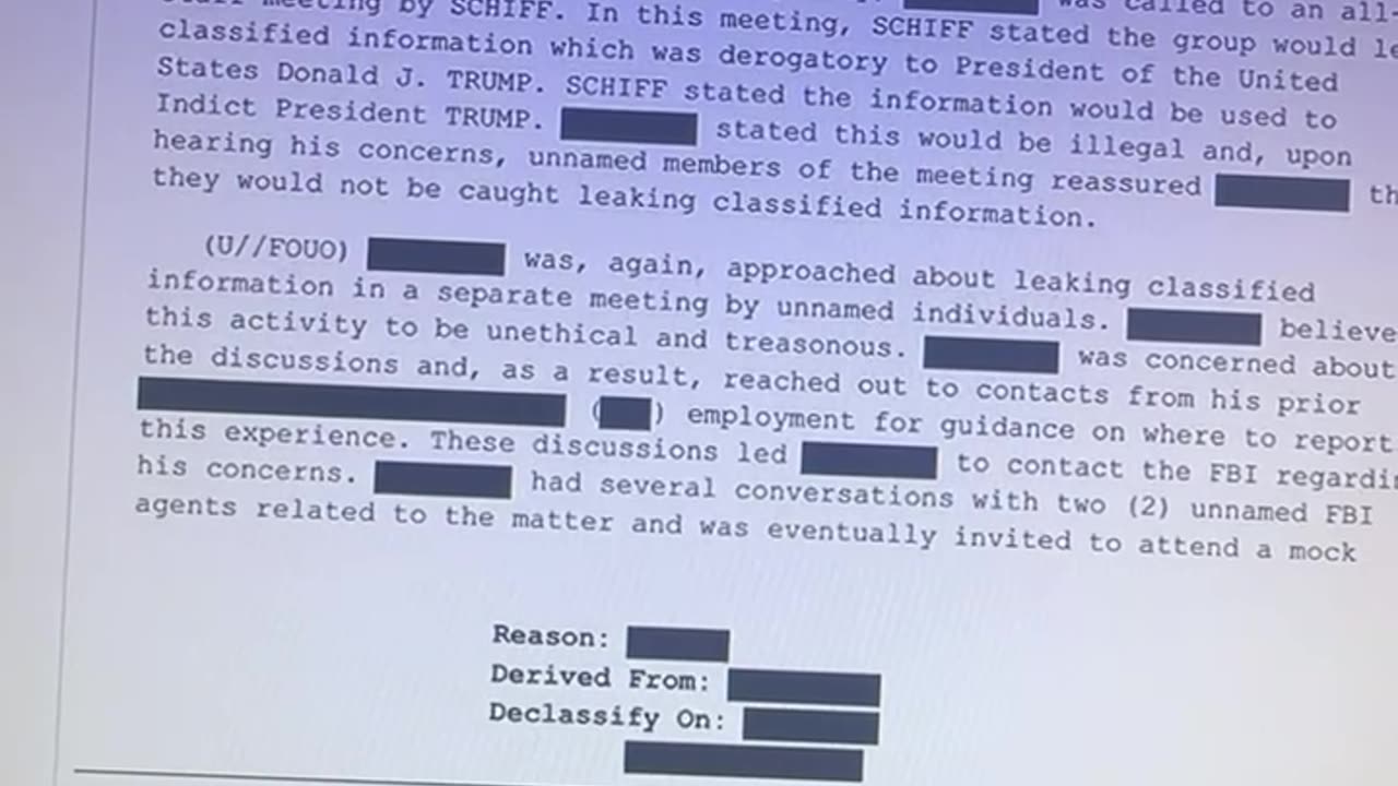 🔥Kash Patel Declassified FBI memo shows Democrat staffer exposed Adam Schiff