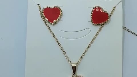 Beautiful Red Heart Jewelry for $0.99