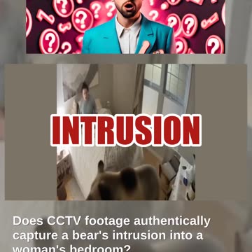 Fact Check: Video Of Bear Breaking Into Woman's Bedroom Is NOT Real
