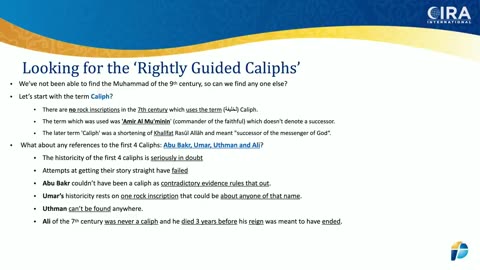 7 The Caliphate Delusion_ “Rightly Guided Caliphs” Never Existed! -The Search for