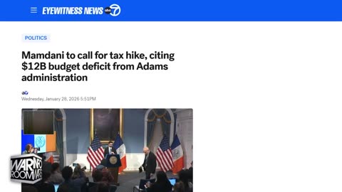 VIDEO: Mamdani In Less Than A Month Of Taking Office Is Blaming His Predecessor Eric Adams For Having A 12.6 Billion Dollar Deficit - The Problem Is Mayor Adams Tried Desperately To Not Spend The Money But It Was The Progressive Socialists That Forced The