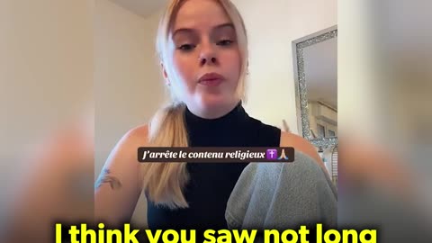 A French TikTok influencer is being forced to stop her Christian content out of fear for her family