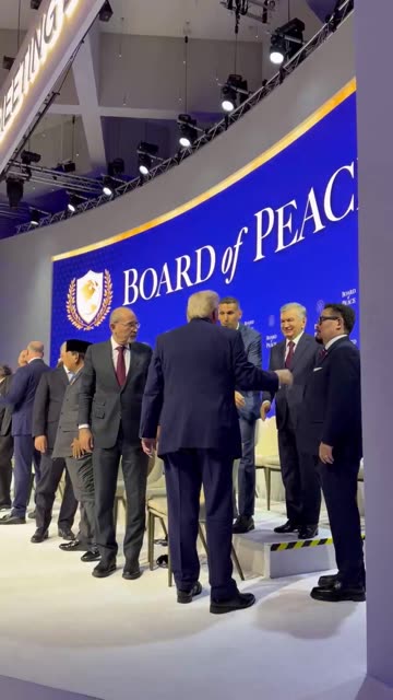 President Trump thanks each Board of Peace member