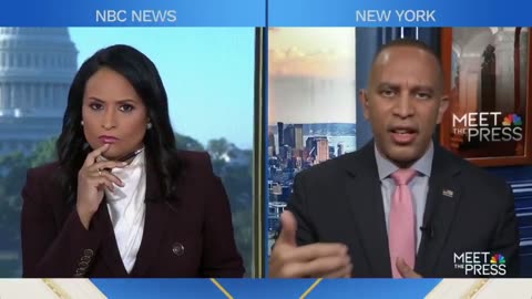 Hakeem Jeffries Squirms When Confronted With Facts On Schumer-Led Shutdown