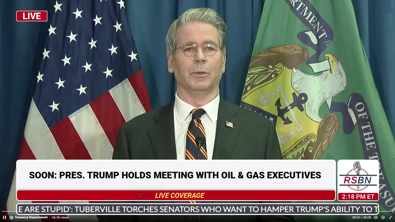 FULL: Scott Bessent Discusses the Somali Fraud in Minneapolis - 01/09/26