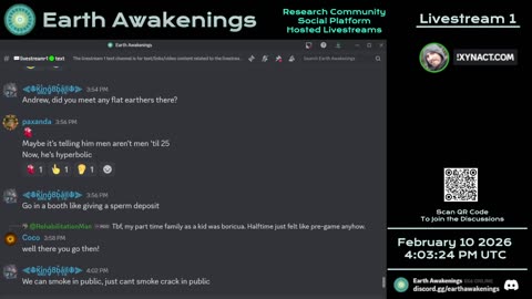 Earth Awakenings - Livestream 1 - #4328 - Live on Rumble/Youtube/X-Twitter/Twitch