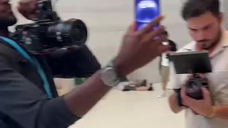 Breaking: @mkbhd in Action at the #iPhone16 launch 🎥