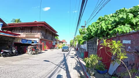 Historically Rich Calle Jose P. Rizal in Taal in Batangas in the Philippines