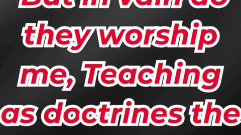 “Worship Empty of Heart” mark 7:7. #shortvideo #shorts #youtubeshorts #youtube #ytshorts #reels #yt