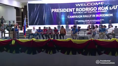 Campaign Rally in Bukidnon (Speech) 4/13/2019 JUST LOVE THIS PRESIDENT