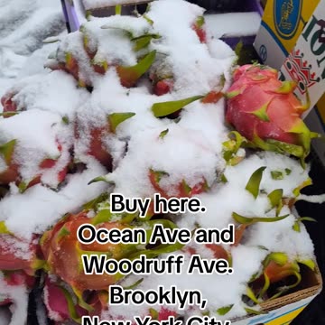 ❤️Fruits with snow ❄️😍