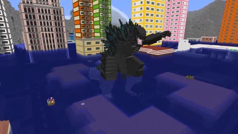 GODZILLA DESTROYS Everything in Minecraft City