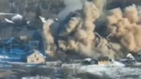 Airstrikes Obliterate Staging Area Full of Russian Infantry