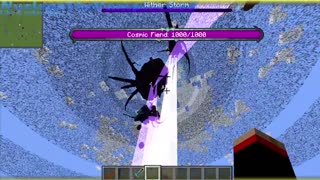 Minecraft mob battle Wither storm vs cosmic fiend