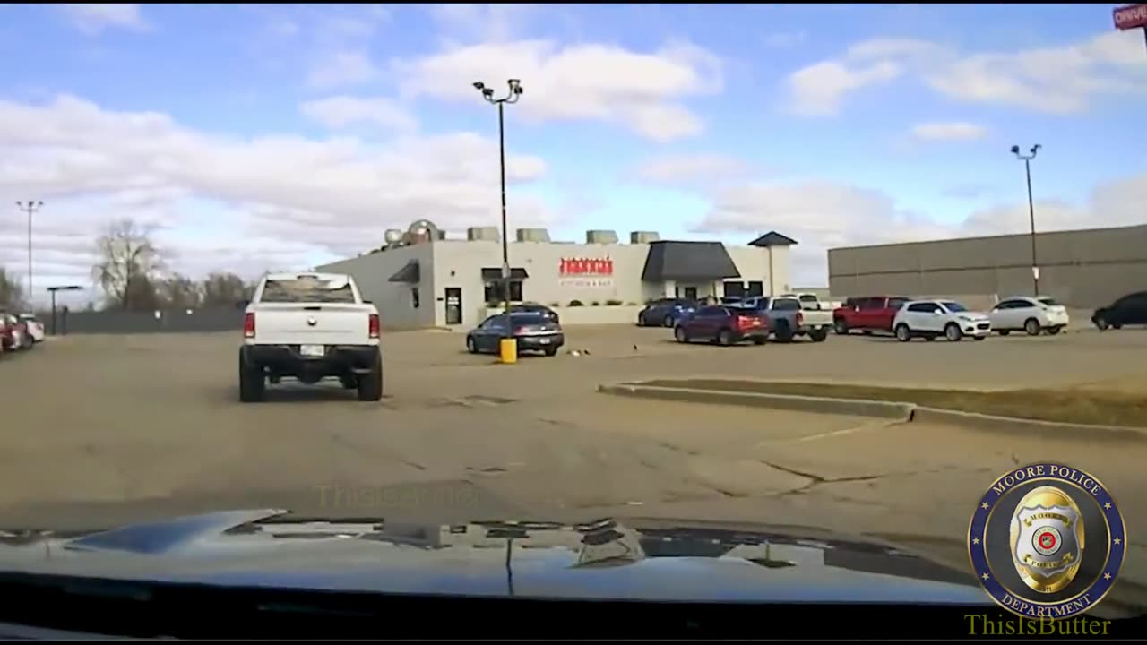 Pickup truck crashes after Moore police uses a PIT maneuver during a high speed chase