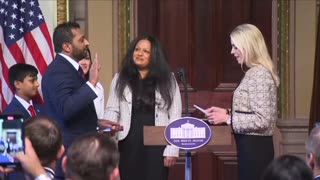 Kash Patel sworn in as the FBI director.