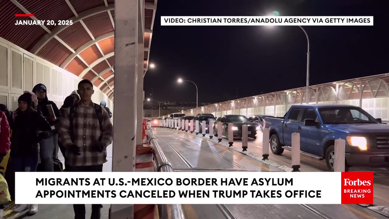 Migrants At US-Mexico Border Have Their Asylum Appointments Canceled When Trump Takes Office