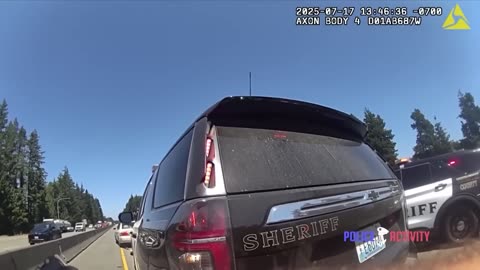 Thurston County deputies use grappler to stop fleeing auto theft suspect