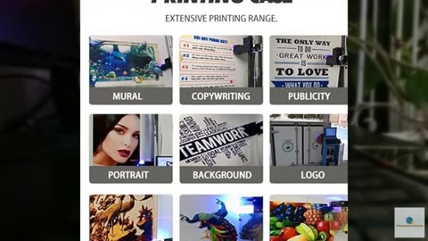 owitoghlo Vertical Remote Control Wall Painting Machine Outdoor Indoor 3D Backgr