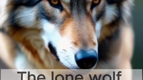 The lone wolf may walk alone, but its strength is unmatched