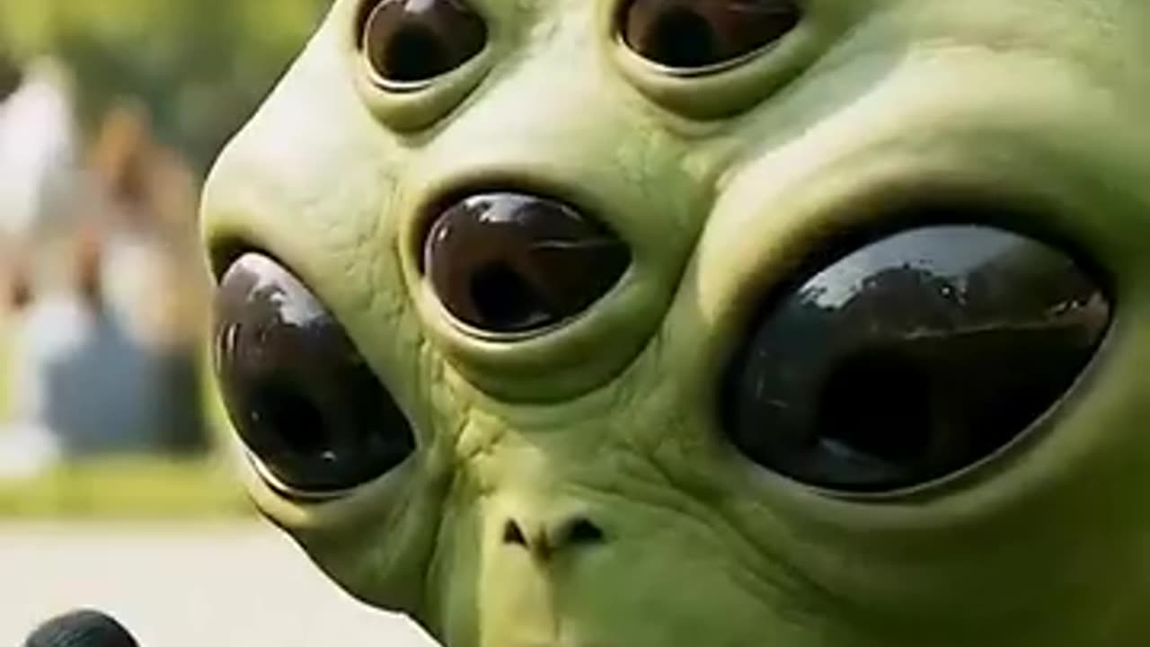 Distracted Alien! Extraterrestrial ADDICTED to Phone