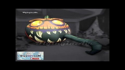 Scary Large Inflatable Jack-o-lantern Illuminated Evil Halloween Pumpkin Head Balloon Review