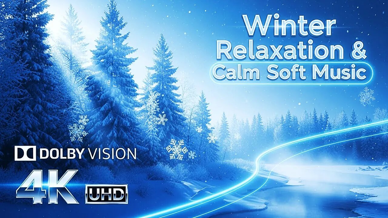 Winter Relaxation & Calm Soft Music | Piano Soft Music | 4K UHD Quality
