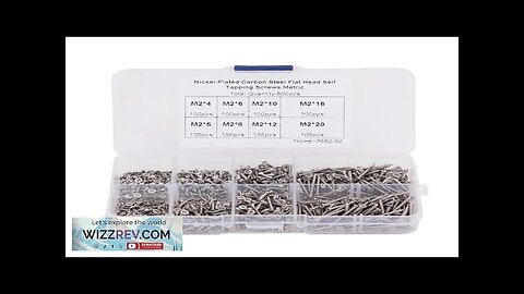 800pcs M2 Screw Assortment Kit M2 Cross Drive Flat Head Self-Tapping Screws Review