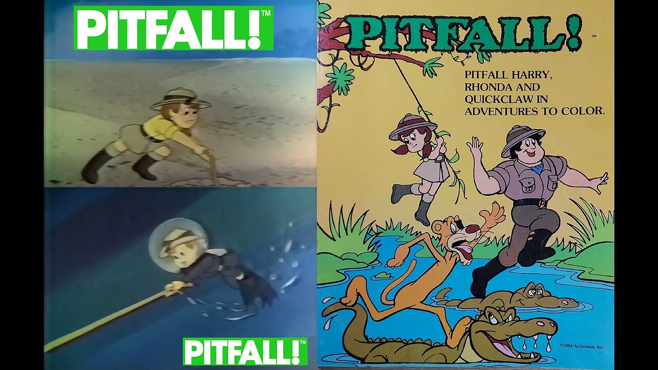 Underwater Scuba Diver Girls - Rhonda from the 80's Pitfall Harry Cartoon