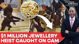 US: Masked Thieves Steal Jewellery Worth $1 Million From California Store | Firstpost America |N18G