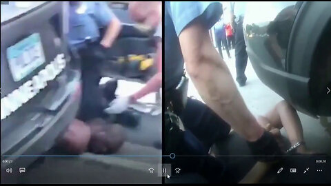 Knee on Floyd's Neck? NAY NAY! Shoulder blade.