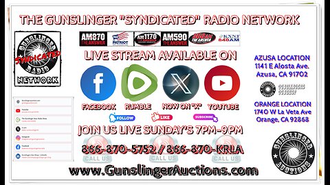 The Gunslinger Radio Show LIVE 11-30-2025