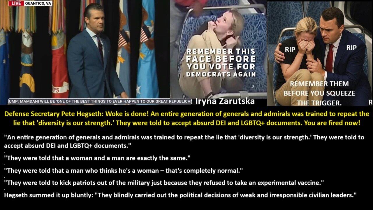 Defense Secretary Pete Hegseth: Woke is done! An entire generation of generals and admirals was trained to repeat the lie that 'diversity is our strength.' They were told to accept absurd DEI and LGBTQ+ documents. You are fired now!