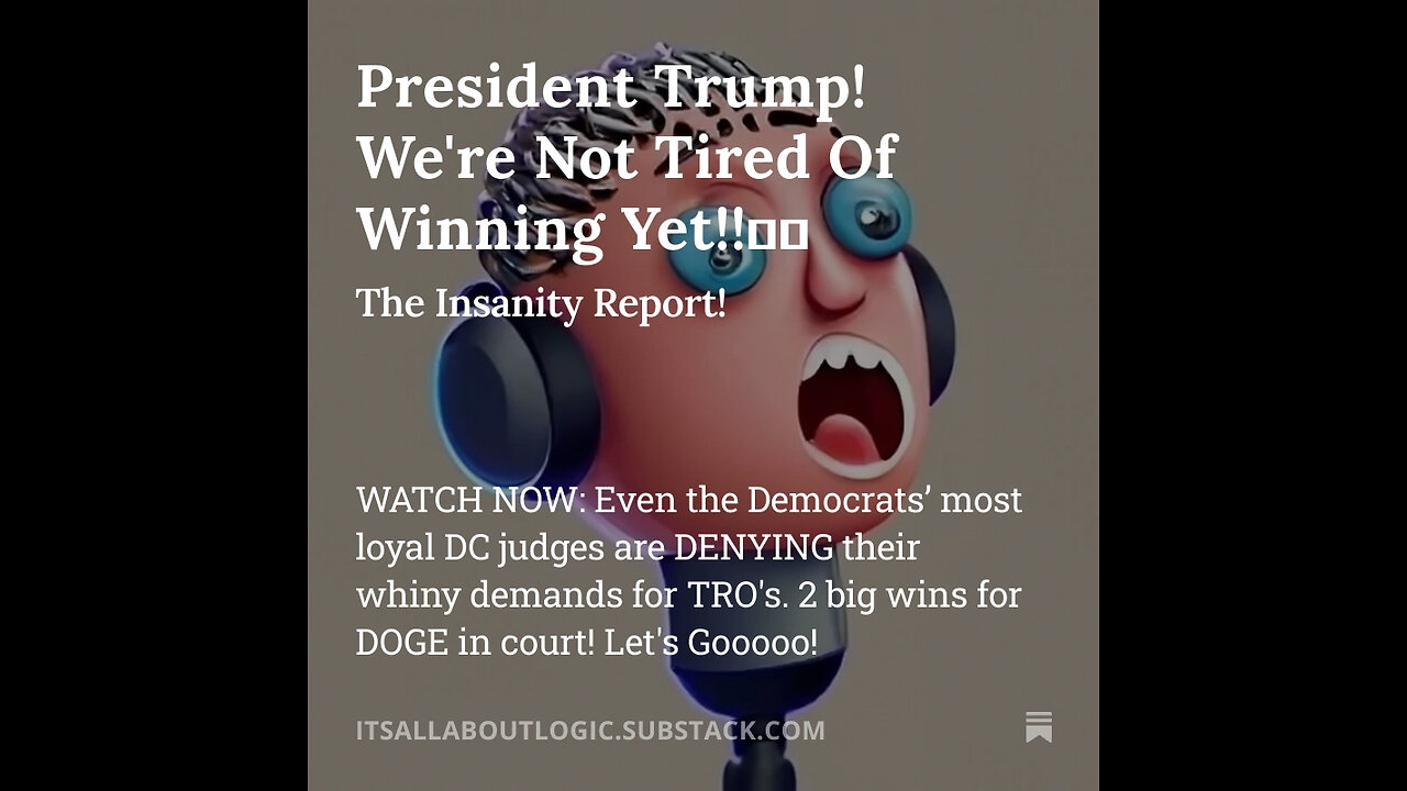 President Trump! We're Not Tired Of Winning Yet!!👍😝