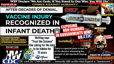 AFTER DECADES OF DENIAL, VACCINE INJURY RECOGNIZED IN INFANT DEATH (compilation version)