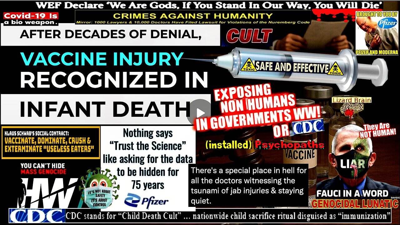 AFTER DECADES OF DENIAL, VACCINE INJURY RECOGNIZED IN INFANT DEATH (compilation version)