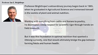 Professor Ian Brighthope: A Real Wellness and Health Care System Designed in Australia for the World